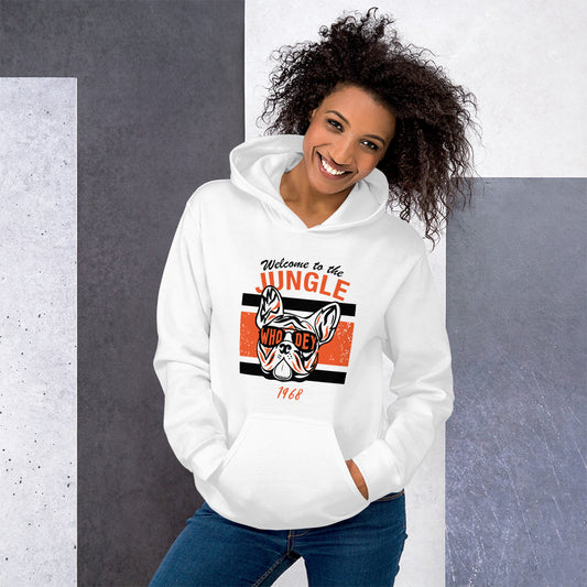 Frenchie Welcome to the Jungle Unisex Hoodie