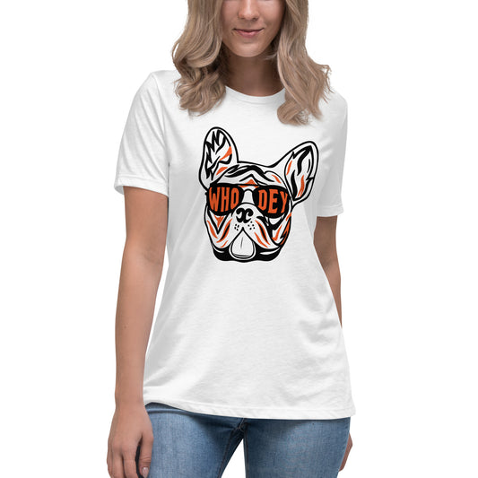 Frenchie WHO DEY Women's Relaxed T-Shirt